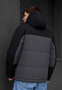 Фото - Базова зимова куртка Staff im black & gray reflective - Men box
