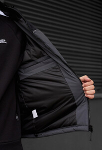 Фото - Базова зимова куртка Staff im black & gray reflective - Men box