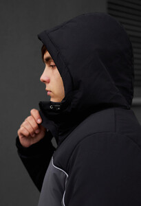 Фото - Базова зимова куртка Staff im black & gray reflective - Men box