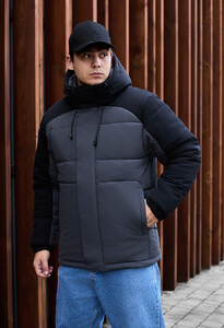 Фото - Теплая мужская куртка Staff ho black & gray - Men box