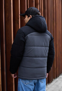 Фото - Теплая мужская куртка Staff ho black & gray - Men box