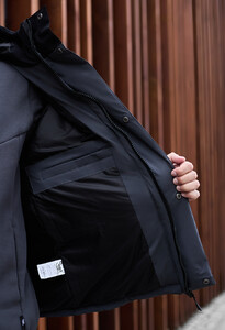 Фото - Теплая мужская куртка Staff ho black & gray - Men box