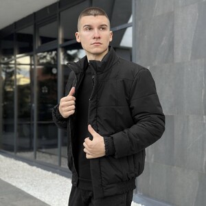 Фото - Повседневная куртка Pobedov Axmont черного цвета - Men box