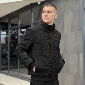 Фото - Повседневная куртка Pobedov Axmont черного цвета - Men box