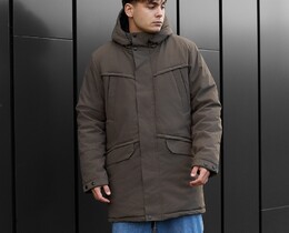 Фото - Парка цвета темный хаки Staff st dark khaki - Men box