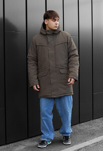 Фото - Парка цвета темный хаки Staff st dark khaki - Men box