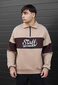 Фото - Молодежный оверсайз свитшот Staff kr oversize fleece - Men box