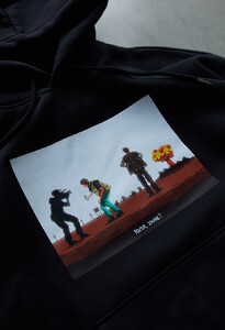 Фото - Чорне худі Staff x Вітер Степовий "Толя, зняв?" oversize fleece - Men box