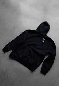Фото - Чорне худі Staff x Вітер Степовий "Толя, зняв?" oversize fleece - Men box