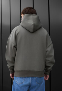 Фото - Тепле базове худі Staff dark khaki oversize fleece - Men box