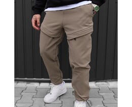 Фото - Светло-коричневые штаны Staff cu light brown fleece - Men box