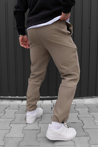 Фото - Светло-коричневые штаны Staff cu light brown fleece - Men box