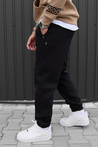 Фото - Черные зимние спортивки Staff nib black fleece - Men box
