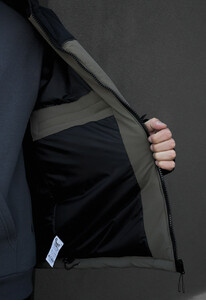 Фото - Зимова чоловіча куртка Staff im black & dark khaki reflective - Men box