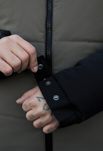 Фото - Зимова чоловіча куртка Staff im black & dark khaki reflective - Men box