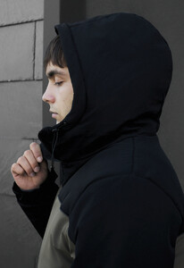 Фото - Зимова чоловіча куртка Staff im black & dark khaki reflective - Men box