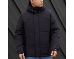 Фото - Зимняя темно-синяя куртка Staff qux navy - Men box