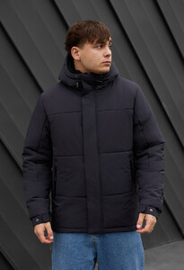 Фото - Зимняя темно-синяя куртка Staff qux navy - Men box