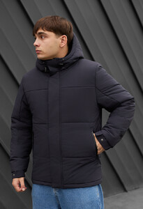 Фото - Зимняя темно-синяя куртка Staff qux navy - Men box