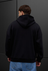 Фото - Зимове унісекс худі Staff zip black oversize fleece - Men box