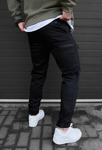 Фото - Теплые мужские штаны Staff do cargo black fleece - Men box