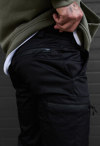 Фото - Теплые мужские штаны Staff do cargo black fleece - Men box