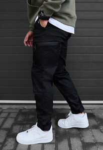 Фото - Теплые мужские штаны Staff do cargo black fleece - Men box