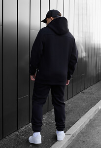 Фото - Брендований теплий костюм Staff qur black fleece - Men box