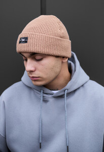 Фото - Универсальная унисекс шапка Staff 20 beige - Men box