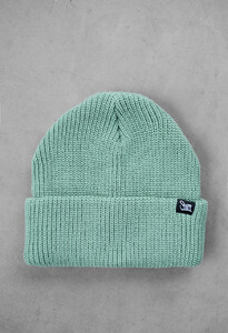 Фото - Шапка мятного цвета с отворотом Staff 15 mint - Men box
