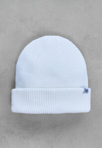Фото - Однотонная белая шапка Staff b2 white - Men box