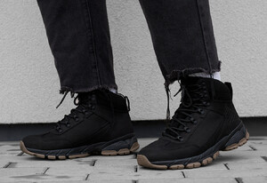 Фото - Мужские кроссовки на зиму Staff black - Men box