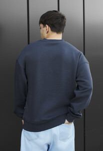 Фото - Базовый оверсайз свитшот Staff dark gray oversize fleece - Men box