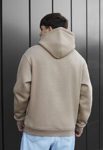 Фото - Тепле коричневе худі Staff escapism oversize fleece - Men box