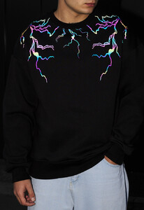 Фото - Зимний свитшот Staff lightning reflective oversize fleece - Men box