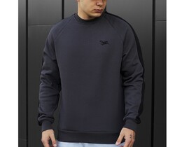 Фото - Свитшот на флисе Staff dark gray line logo fleece - Men box