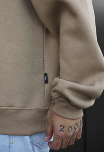 Фото - Однотонный теплый свитшот Staff light brown oversize fleece - Men box