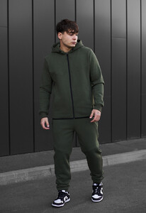 Фото - Спортивний костюм на флісі Staff ni khaki fleece - Men box