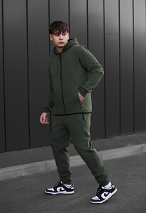 Фото - Спортивний костюм на флісі Staff ni khaki fleece - Men box