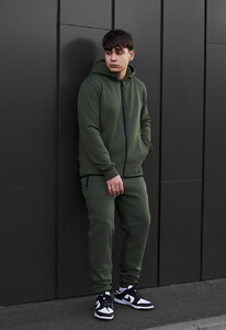 Фото - Спортивний костюм на флісі Staff ni khaki fleece - Men box