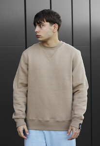 Фото - Утепленный свитшот Staff light brown basic fleece - Men box