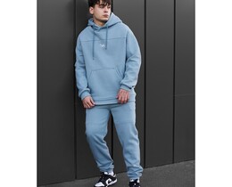 Фото - Блакитний спортивний костюм Staff sa light blue logo fleece - Men box