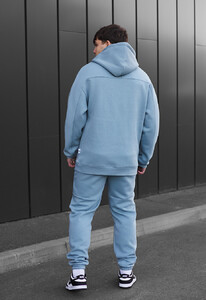 Фото - Голубой спортивный костюм Staff sa light blue logo fleece - Men box