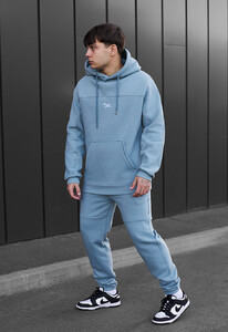 Фото - Голубой спортивный костюм Staff sa light blue logo fleece - Men box