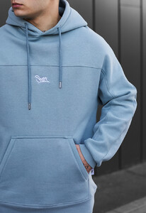 Фото - Голубой спортивный костюм Staff sa light blue logo fleece - Men box