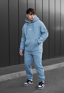 Фото - Голубой спортивный костюм Staff sa light blue logo fleece - Men box