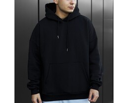 Фото - Базове худі на зиму Staff black basic oversize fleece - Men box