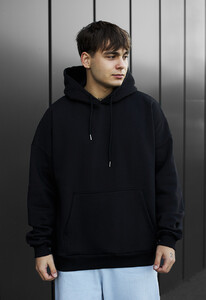 Фото - Базове худі на зиму Staff black basic oversize fleece - Men box