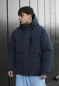 Фото - Зимняя куртка в сером цвете Staff golu gray - Men box