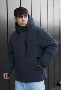 Фото - Зимняя куртка в сером цвете Staff golu gray - Men box